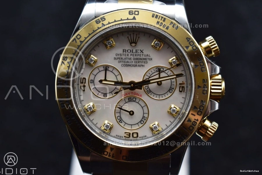 SS Best YG V Bracelet Daytona Mother Of SA4130 1:1 Dial White Diamond Durable 116503 Clean Pearl Edition on 740 0806